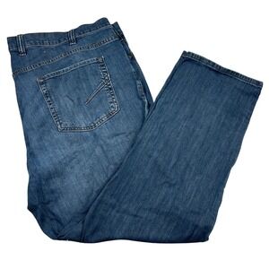 True Nation Cotton Blend Athletic Fit Jeans 48x30 Blue Stretch Casual Dad Core